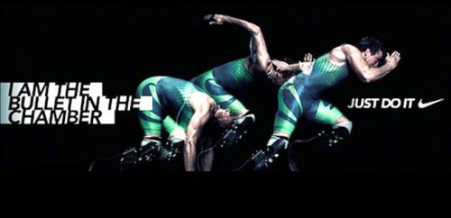 La pubblicità con Pistorius - Sono  un proiettile in canna
