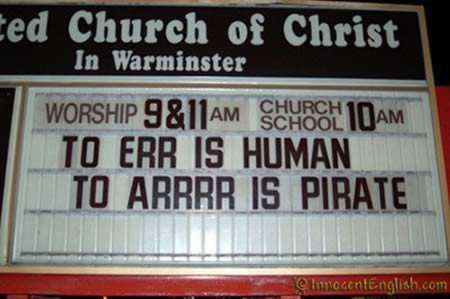 errare è umano - arrrr è da pirati