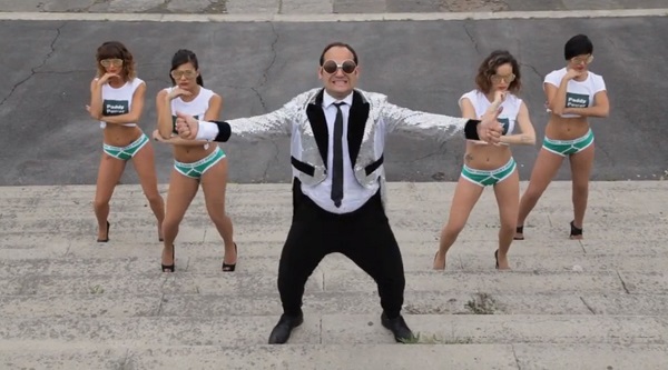 screenshot video parodia gentleman