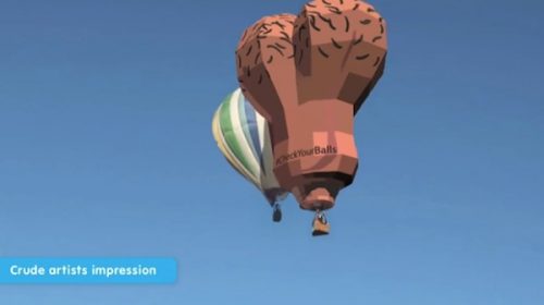 la mongolfiera? Che palle... ma per beneficienza