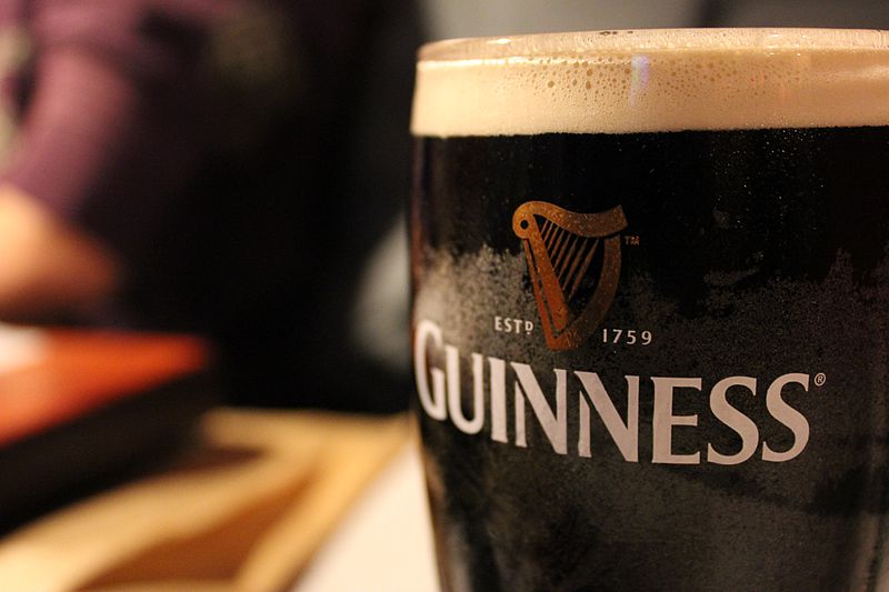 un bicchiere di guinness - da wikipedia