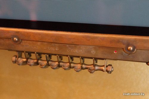 un dettaglio del televisore