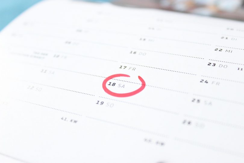 un calendario
