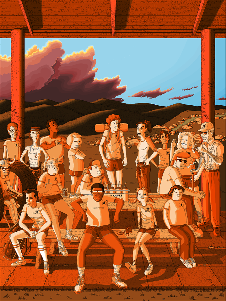 Summer of 85 crew - Pat Hines Illustration - Facebook
