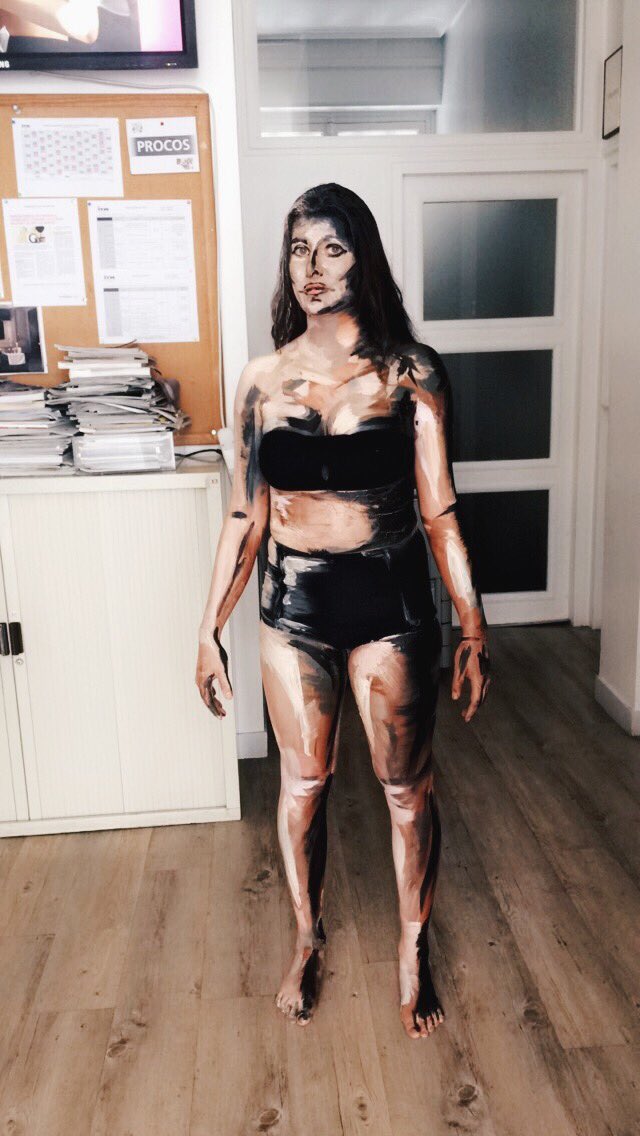 la modella dipinta da Kenza 2
